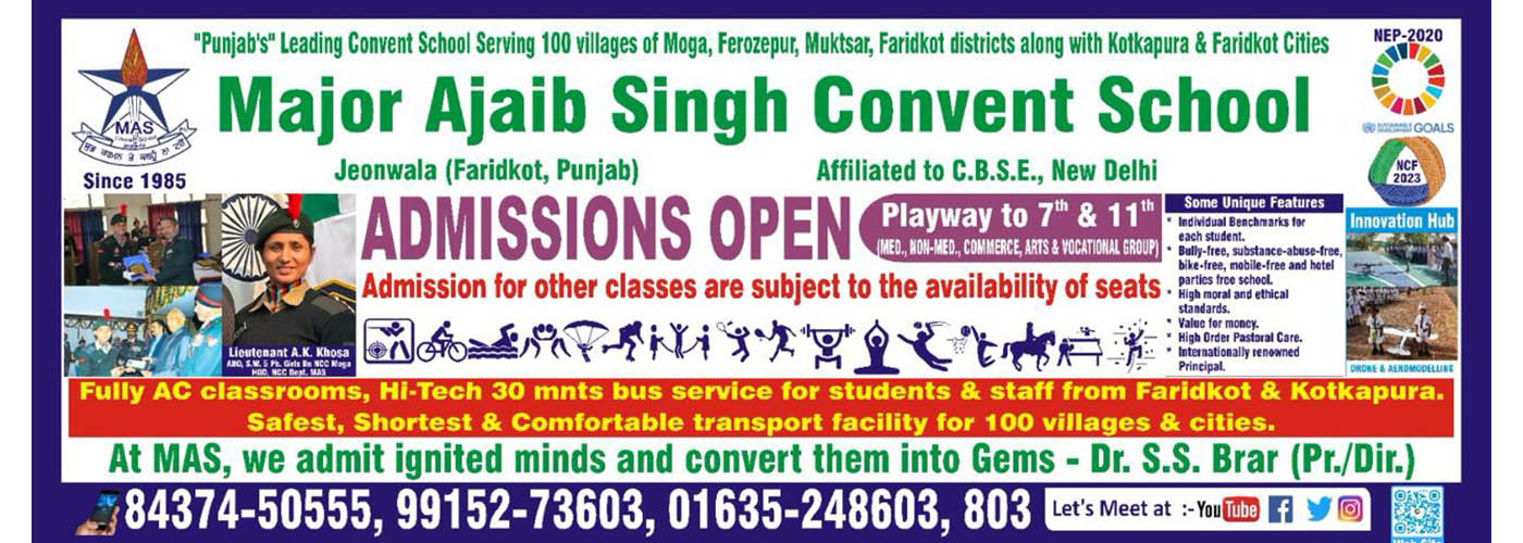 Major Ajaib Singh Convent School Activities